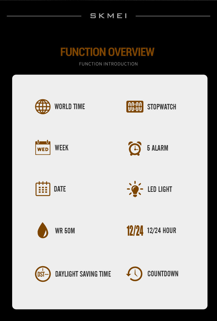 SKMEI 1816 Dual Display Quartz Watch for Men | SK16K - Image 4