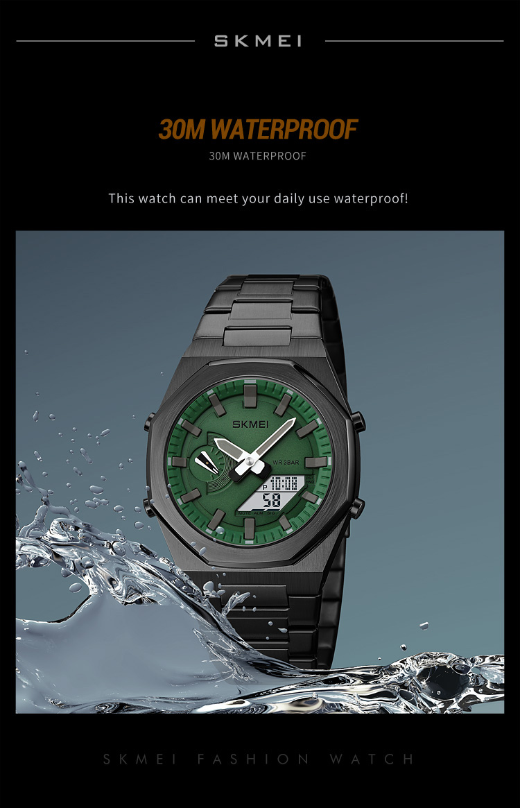 SKMEI 1816 Dual Display Quartz Watch for Men | SK16K - Image 3
