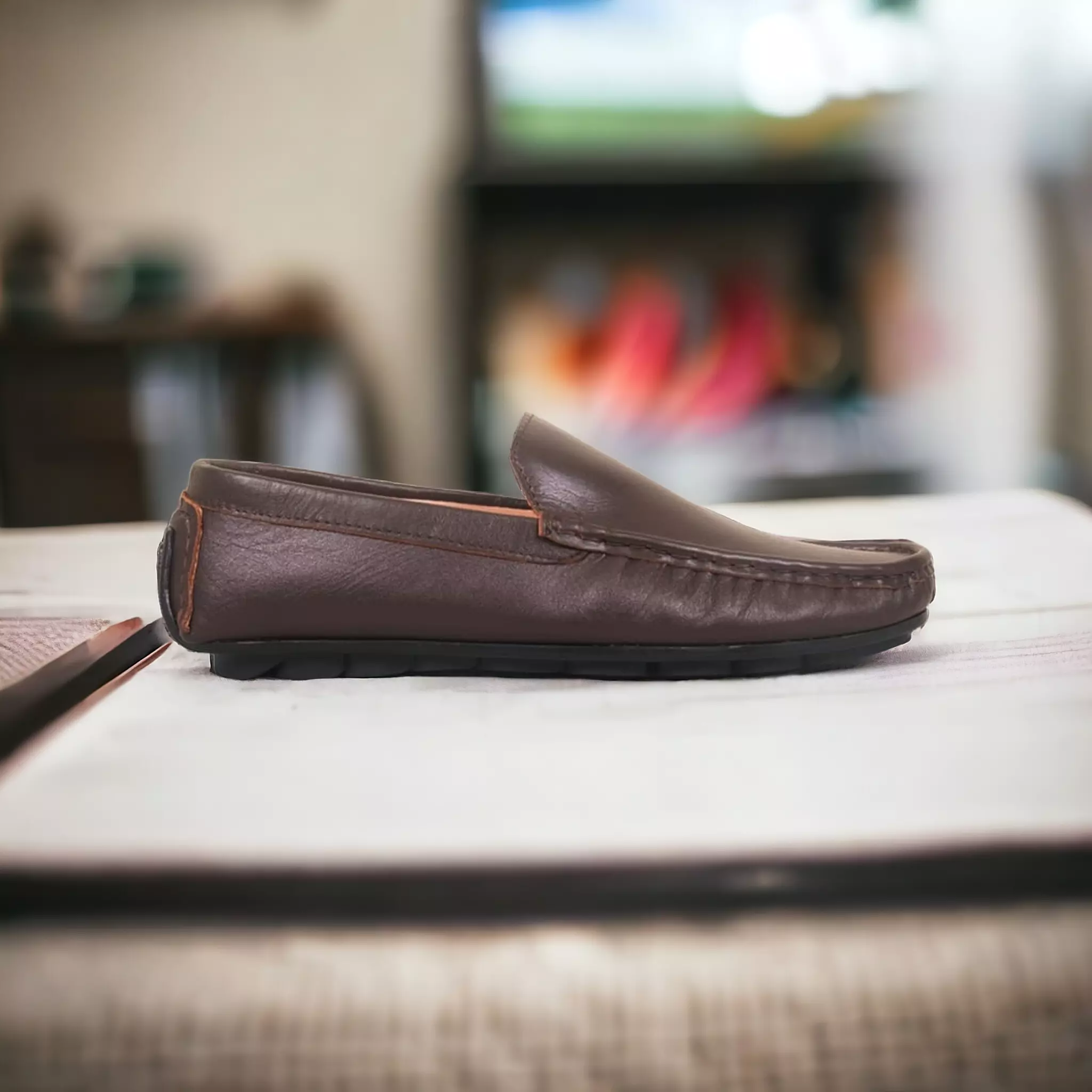 Genuine Leather Mens Loafer | LS12 - Image 2