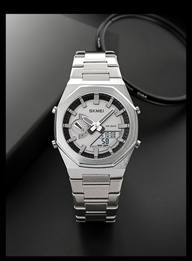 SKMEI 1816 Dual Display Quartz Watch | SK16W - Image 2