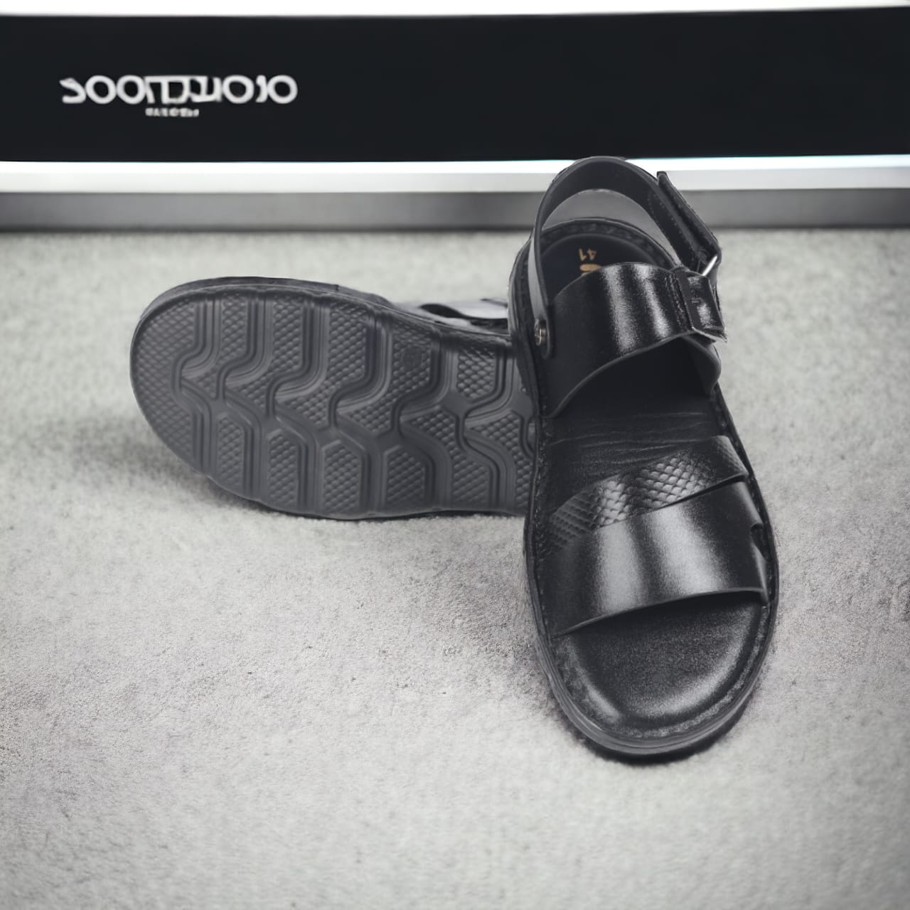 Doctor Comfort Leather Belt sandal For Men | LS04