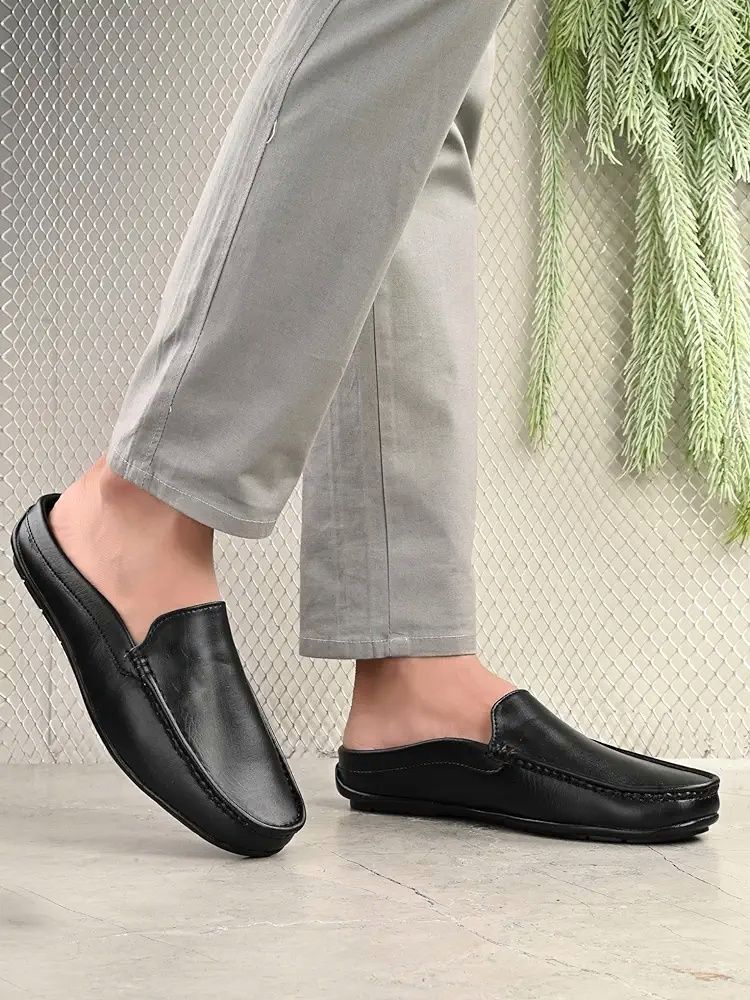 Genuine Leather Mens Half Loafer | LS05