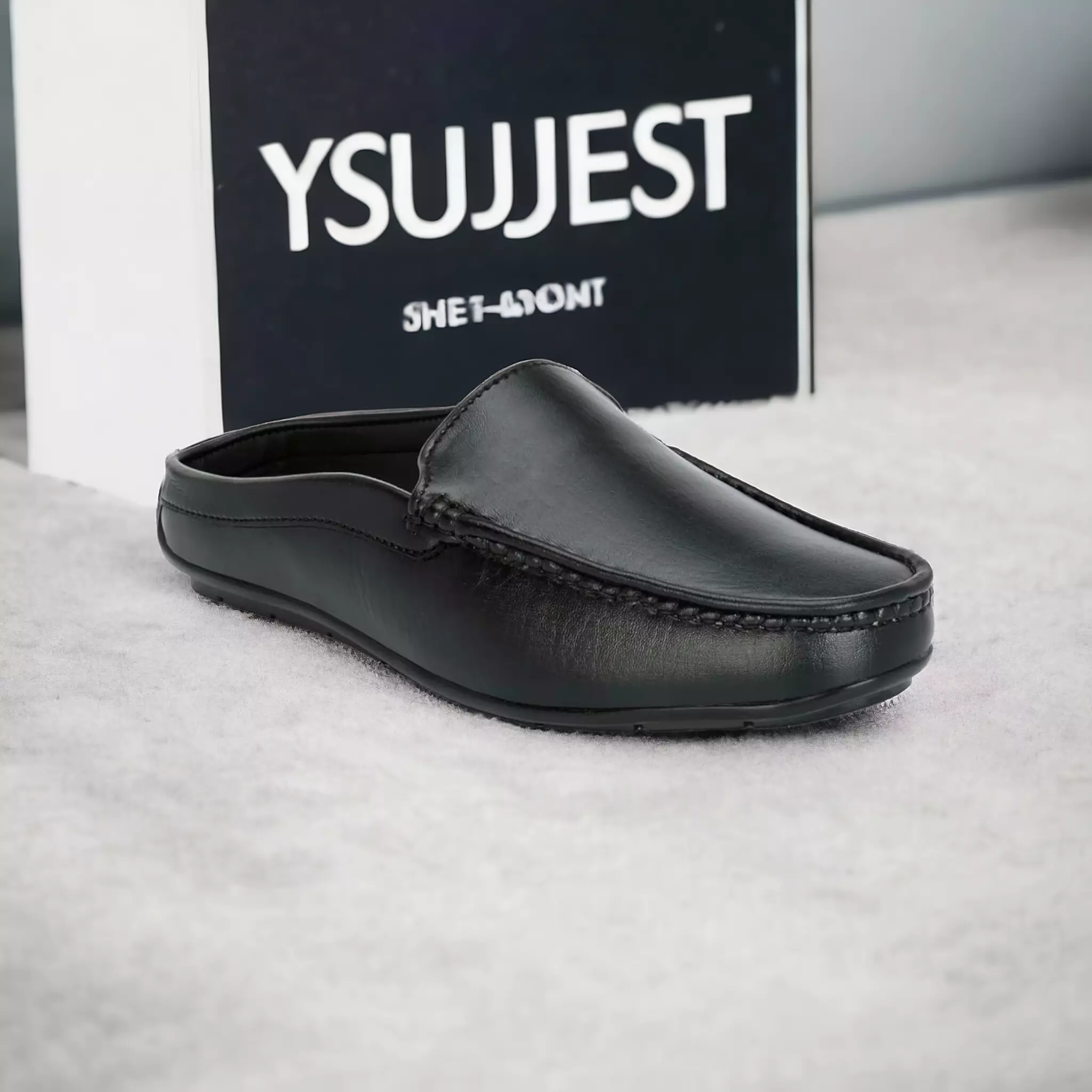 Genuine Leather Mens Half Loafer | LS05 - Image 3